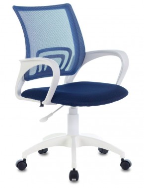 Кресло BRABIX "Fly MG-396W" (белый/темно-синее) 532399 в Лабытнанги - labytnangi.ok-mebel.com | фото 1