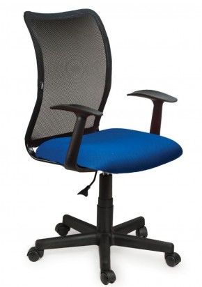 Кресло BRABIX "Spring MG-307", с подлокотниками, комбинированное синее/черное TW, 531404 в Лабытнанги - labytnangi.ok-mebel.com | фото