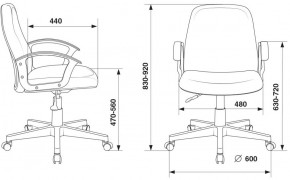 Кресло Бюрократ CH-808-LOW/#B черный 3С11 в Лабытнанги - labytnangi.ok-mebel.com | фото 4