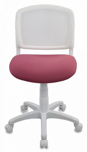 Кресло детское Бюрократ CH-W296NX/26-31 белый TW-15 розовый 26-31 в Лабытнанги - labytnangi.ok-mebel.com | фото 3