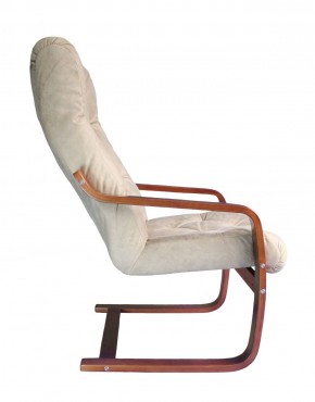Кресло для отдыха (пружинка) Магнат 102-З-КР замша КРЕМ в Лабытнанги - labytnangi.ok-mebel.com | фото 2