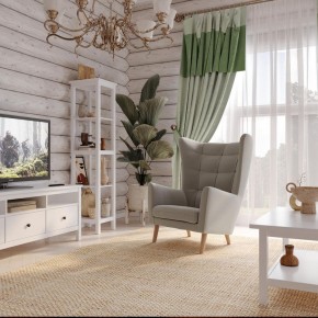 Кресло для отдыха Саари светло-серое, ткань рогожка в Лабытнанги - labytnangi.ok-mebel.com | фото 4