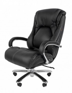 Кресло для руководителя CHAIRMAN 402 (Кожа) Черное в Лабытнанги - labytnangi.ok-mebel.com | фото 2