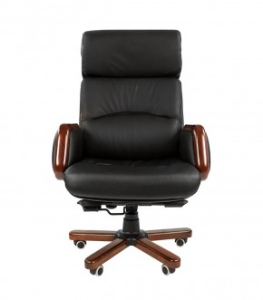 Кресло для руководителя CHAIRMAN 417 (Натуральная кожа) Черное в Лабытнанги - labytnangi.ok-mebel.com | фото 2