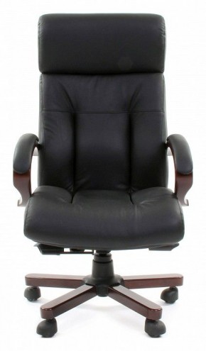 Кресло для руководителя Chairman 421 черный/орех темный, черный в Лабытнанги - labytnangi.ok-mebel.com | фото 2