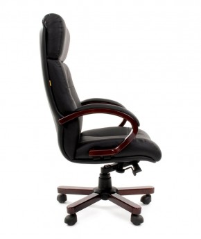 Кресло для руководителя CHAIRMAN  421 (Натуральная кожа) Черное в Лабытнанги - labytnangi.ok-mebel.com | фото 3