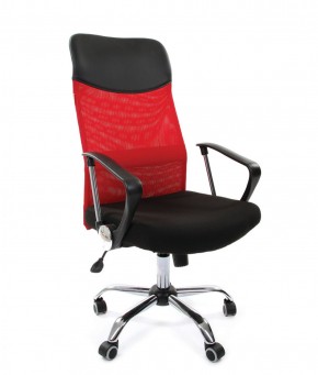 Кресло для руководителя CHAIRMAN 610 N (15-21 черный/сетка красный) в Лабытнанги - labytnangi.ok-mebel.com | фото