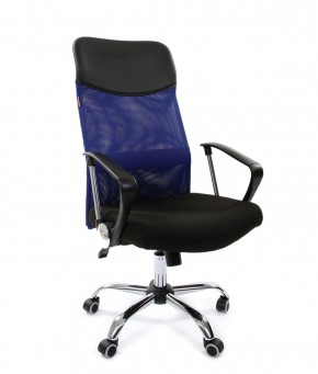 Кресло для руководителя CHAIRMAN 610 N (15-21 черный/сетка синий) в Лабытнанги - labytnangi.ok-mebel.com | фото 1