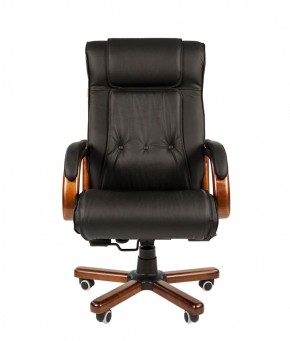 Кресло для руководителя CHAIRMAN  653 (Кожа) Черное в Лабытнанги - labytnangi.ok-mebel.com | фото 2