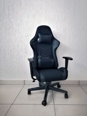 Кресло геймерское Barneo K-50 (черная сетка черные вставки) в Лабытнанги - labytnangi.ok-mebel.com | фото