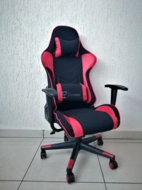 Кресло геймерское Barneo K-50 (черная сетка красные вставки) в Лабытнанги - labytnangi.ok-mebel.com | фото
