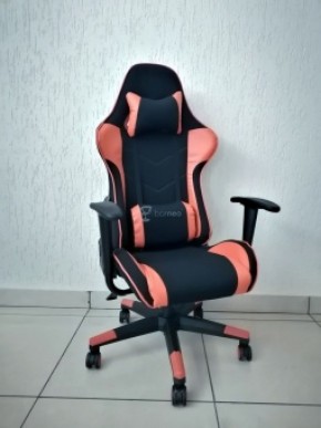 Кресло геймерское Barneo K-50 (черная сетка оранжевые вставки) в Лабытнанги - labytnangi.ok-mebel.com | фото