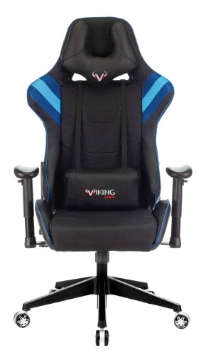 Кресло игровое Бюрократ VIKING 4 AERO BLUE черный/синий в Лабытнанги - labytnangi.ok-mebel.com | фото 3