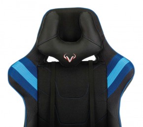 Кресло игровое Бюрократ VIKING 4 AERO BLUE черный/синий в Лабытнанги - labytnangi.ok-mebel.com | фото 6