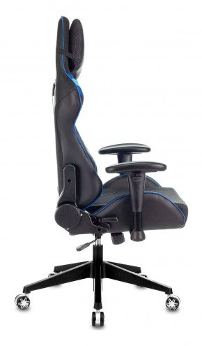 Кресло игровое Бюрократ VIKING 4 AERO BLUE черный/синий в Лабытнанги - labytnangi.ok-mebel.com | фото 8