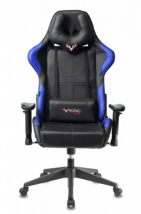 Кресло игровое Бюрократ VIKING 5 AERO BLUE черный/синий в Лабытнанги - labytnangi.ok-mebel.com | фото 3