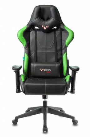 Кресло игровое Бюрократ VIKING 5 AERO LGREEN черный/салатовый в Лабытнанги - labytnangi.ok-mebel.com | фото 2