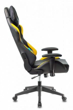 Кресло игровое Бюрократ VIKING 5 AERO YELLOW черный/желтый в Лабытнанги - labytnangi.ok-mebel.com | фото 2