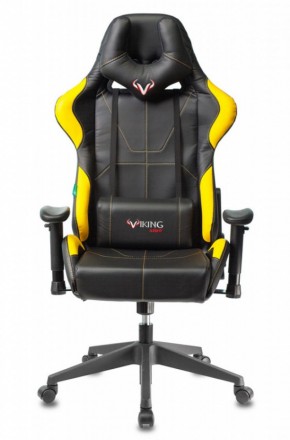 Кресло игровое Бюрократ VIKING 5 AERO YELLOW черный/желтый в Лабытнанги - labytnangi.ok-mebel.com | фото 3