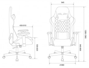 Кресло игровое Бюрократ VIKING 7 KNIGHT BR FABRIC коричневый/бежевый в Лабытнанги - labytnangi.ok-mebel.com | фото 4