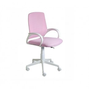 Кресло Ирис White сетка/ткань розовая в Лабытнанги - labytnangi.ok-mebel.com | фото