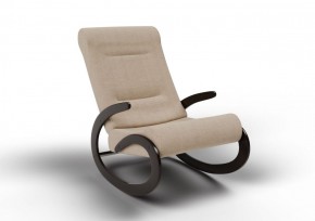 Кресло-качалка Мальта 10-Т-П (ткань/венге) ПЕСОК в Лабытнанги - labytnangi.ok-mebel.com | фото 1