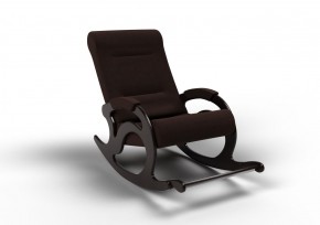 Кресло-качалка Тироль 12-Т-Ш (ткань/венге) ШОКОЛАД в Лабытнанги - labytnangi.ok-mebel.com | фото 1