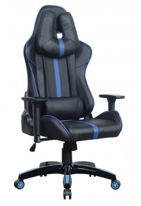 Кресло компьютерное BRABIX "GT Carbon GM-120" (черное/синее) 531930 в Лабытнанги - labytnangi.ok-mebel.com | фото