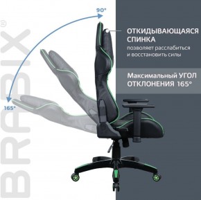 Кресло компьютерное BRABIX "GT Carbon GM-120" (черное/зеленое) 531929 в Лабытнанги - labytnangi.ok-mebel.com | фото 2