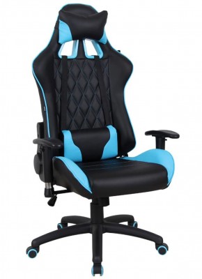Кресло компьютерное BRABIX "GT Master GM-110" (черное/голубое) 531928 в Лабытнанги - labytnangi.ok-mebel.com | фото