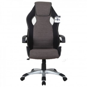 Кресло компьютерное BRABIX Techno GM-002 (ткань) черное/серое, вставки белые (531815) в Лабытнанги - labytnangi.ok-mebel.com | фото 3