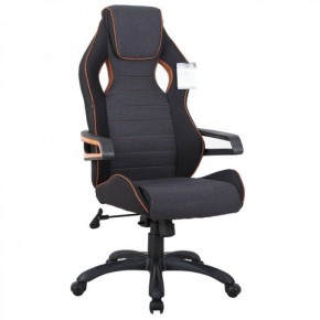 Кресло компьютерное BRABIX Techno Pro GM-003 (ткань черное/серое, вставки оранжевые) 531813 в Лабытнанги - labytnangi.ok-mebel.com | фото