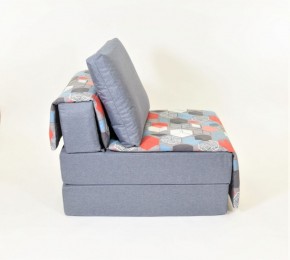 Кресло-кровать бескаркасное Харви (серый-геометрия слейт) в Лабытнанги - labytnangi.ok-mebel.com | фото 3