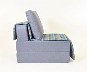 Кресло-кровать бескаркасное Харви (серый-квадро азур) в Лабытнанги - labytnangi.ok-mebel.com | фото 2