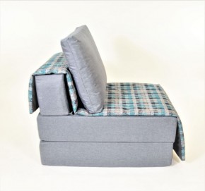 Кресло-кровать бескаркасное Харви (серый-квадро азур) в Лабытнанги - labytnangi.ok-mebel.com | фото 3