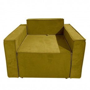 Кресло-кровать Принц КК1-ВГ (велюр горчичный) в Лабытнанги - labytnangi.ok-mebel.com | фото
