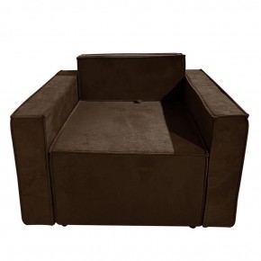 Кресло-кровать Принц КК1-ВК (велюр коричневый) в Лабытнанги - labytnangi.ok-mebel.com | фото