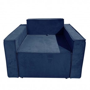 Кресло-кровать Принц КК1-ВСи (велюр синий) в Лабытнанги - labytnangi.ok-mebel.com | фото