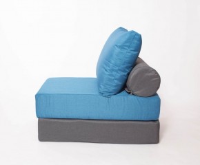 Кресло-кровать-пуф бескаркасное Прайм (синий-графит (Ф)) в Лабытнанги - labytnangi.ok-mebel.com | фото 2