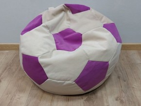Кресло-мешок Мяч M (Nice Vanilla-Shaggy Fuchsia) в Лабытнанги - labytnangi.ok-mebel.com | фото 1