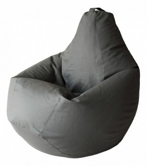 Кресло-мешок Серая ЭкоКожа 3XL 150*110 см в Лабытнанги - labytnangi.ok-mebel.com | фото