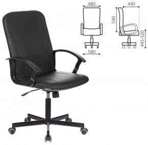 Кресло офисное BRABIX "Simple EX-521" (экокожа, черное) 532103 в Лабытнанги - labytnangi.ok-mebel.com | фото 2