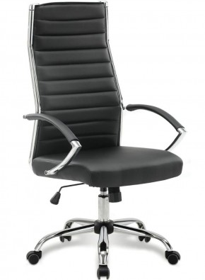 Кресло офисное BRABIX "Style EX-528", экокожа, хром, черное, 531947 в Лабытнанги - labytnangi.ok-mebel.com | фото