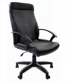 Кресло офисное BRABIX "Trust EX-535" (экокожа/черная/ткань серая) 531383 в Лабытнанги - labytnangi.ok-mebel.com | фото