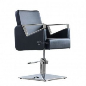 Кресло парикмахерское Barneo 6300V5 черное в Лабытнанги - labytnangi.ok-mebel.com | фото 1