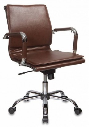 Кресло руководителя Бюрократ CH-993-LOW/BROWN коричневый в Лабытнанги - labytnangi.ok-mebel.com | фото