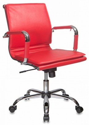 Кресло руководителя Бюрократ CH-993-LOW/RED красный в Лабытнанги - labytnangi.ok-mebel.com | фото 1