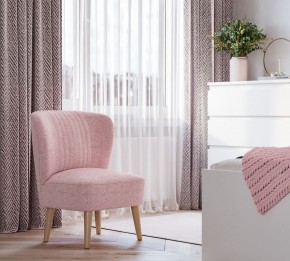Кресло Унельма светло-розовый, ткань рогожка в Лабытнанги - labytnangi.ok-mebel.com | фото 3