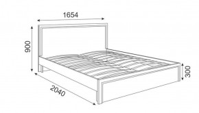Кровать 1.6 М07 Стандарт с основанием Беатрис (Орех гепланкт) в Лабытнанги - labytnangi.ok-mebel.com | фото