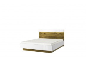 Кровать 160 с подъемником, TORINO, цвет белый/Дуб наварра в Лабытнанги - labytnangi.ok-mebel.com | фото 1